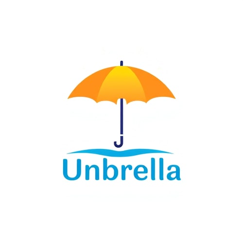 AI Design for logo for a sunscreen named Umbrella