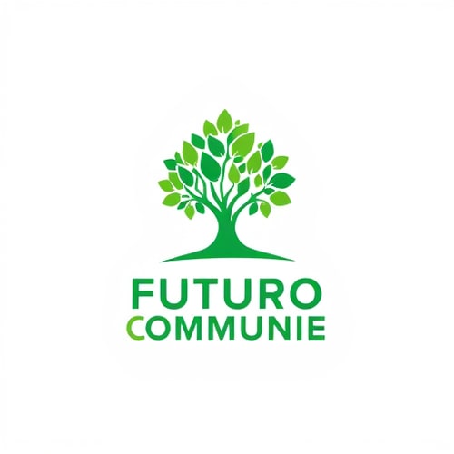 AI Design for ciao, mi serve un logo politico basato sui colori del verde. vorrei come immagine principale un albero. il nome del partito è Futuro Comune, mentre l'ideologia è di sinistra. vorrei qualcosa di più dettagliato, magari con sfumature migliori è più belle. sono pro agli ideali dell'istruzione e cose del genere