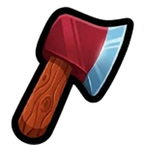 AI Design for can you remove the small little wood part on the top of the axe? change nothing else