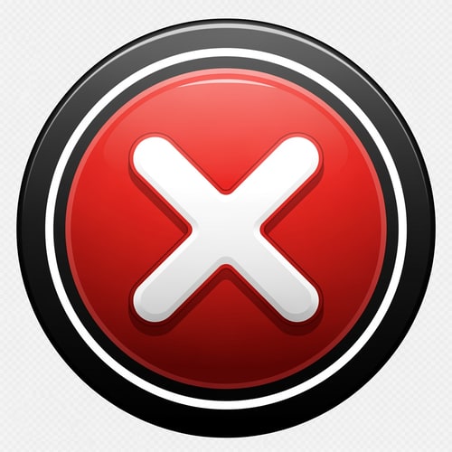 AI Design for make a videogame close button dont put any words just a button make it cartoonish  but slightly cool modern looking with a transparent background and make it red and white and black with depth in color, stroke, design and detail but still cartoonish