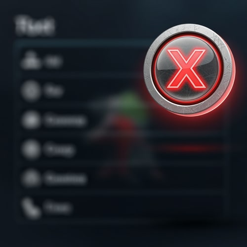 AI Design for make a videogame close button