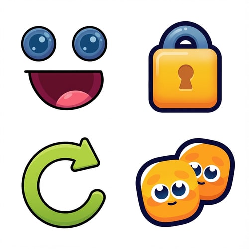 AI Design for fix this
The attached image represents the overall artistic style and aesthetic. Use it as a reference for visual consistency and design language. Do not replicate these images directly, but capture the general artistic direction and style.
General color scheme includes: #104c814, #a0c83c, #104a028, #104a014, #641428
And follow these custom instructions: Create icons and characters with a kid-friendly, playful, modern app-icon style.
Use thick, smooth outlines (pure black), rounded shapes, and soft corners.
Apply bright, saturated colors with subtle gradients and glossy highlights (toy-like plastic feel).
Keep designs simple, clean, and highly readable at small sizes.
Avoid sharp edges, thin lines, realism, textures, noise, or gritty details.
Maintain friendly proportions, balanced spacing, and symmetrical composition.
Overall vib