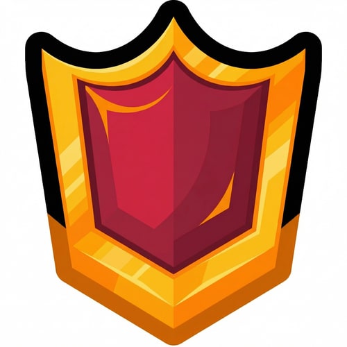 AI Design for give this shield the same color scheme as the crown DO NOT CHANGE ANYTHING ELSE