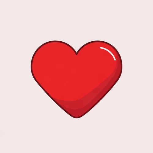 AI Design for create a vector heart