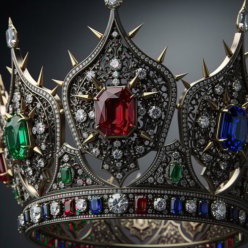 AI Design for make this crown look more bold looking
