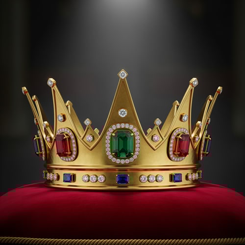 AI Design for make this crown look more bold looking