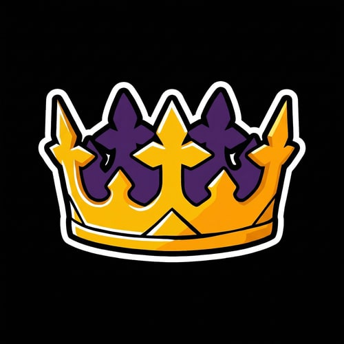 AI Design for make this crown look more bold/cartoonish looking