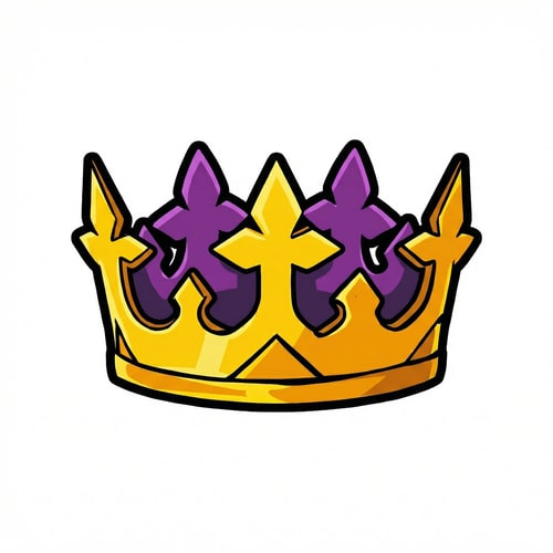 AI Design for make this crown look more bold/cartoonish looking