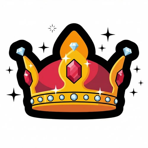 AI Design for make this crown feel VIP+ do not change the art style or dramastically alter features or the style