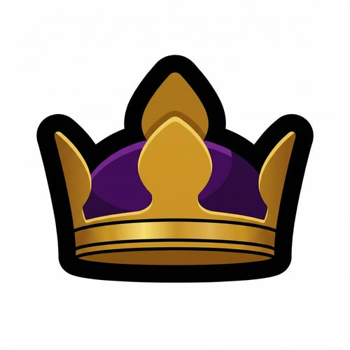 AI Design for make this crown feel VIP+ do not change the art style or dramastically alter features or the style do not write VIP+ on the crown either, you can either change the colors or slightly modify the crown do not add sparkles
