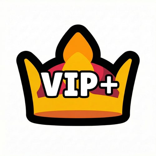 AI Design for make this crown look VIP+ do not change the art style or dramastically alter features or the style