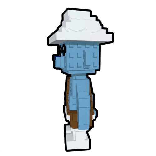 AI Design for make this character face the left, DO NOT CHANGE ANYTHING ELSE