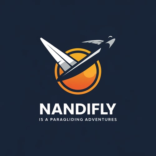AI Design for NANDIfly  IS A PARAGLIDING ADVENTUREs logo
