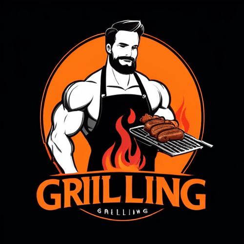 AI Design for A man grilling