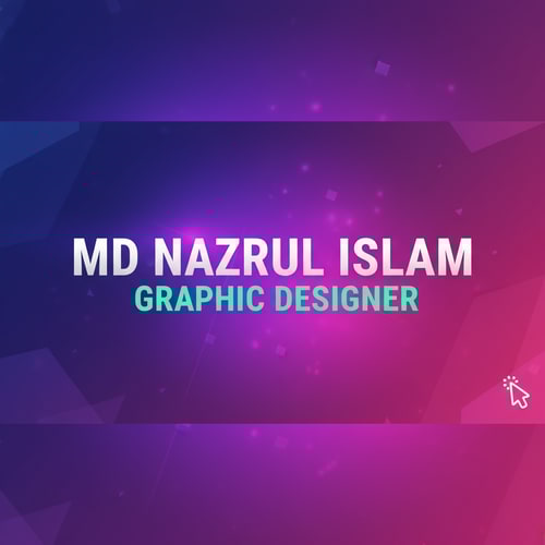 AI Design for Hello ai, my name is MD Nazrul Islam. I am a professional graphic designer. I want to make a Facebook cover design. So please give me good content to make a Facebook cover design and design it for me. And this cover will promote my ID. My Facebook cover size is 851 pixels*360 pixels
