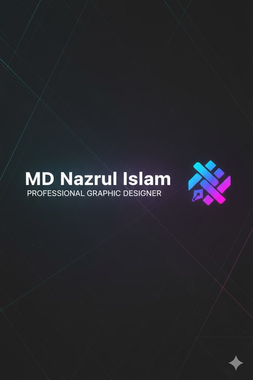 AI Design for Hello ai, my name is MD Nazrul Islam. I am a professional graphic designer. I want to make a Facebook cover design. So please give me good content to make a Facebook cover design and design it for me. And this cover will promote my ID. My Facebook cover size is 851 pixels*360 pixels