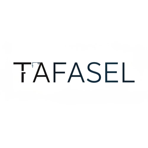 AI Design for Design a clean, minimalist, and futuristic wordmark logo for a general contracting company named “TAFASEL”.

Concept:
- The logo must be purely typographic using the word “TAFASEL” only (no icons or إضافات خارجية).
- Introduce a subtle, intelligent design twist on the first letter “T” to reflect engineering or construction (e.g., structural beam, modular joint, architectural alignment).
- The modification must be minimal, precise, and seamlessly integrated — not decorative or exaggerated.

Style:
- Modern, professional, and high-end corporate identity
- Minimalist with a futuristic touch
- Strong geometric construction and visual balance
- Clean lines, sharp edges, and precise spacing
- Reflects reliability, structure, and technical excellence

Typography:
- Custom geometric sans-serif style
- Slightly bold weight
- Balanced kerning and alignment
- Letters should feel engineered, not stylized

Colors:
- Use a refined, non-light color palette such as:
  - Deep navy
  - Graphite / charcoal black
  - Dark steel blue
- Optional: very subtle accent (e.g., muted metallic gold or deep cyan)
- Avoid bright, neon, or washed-out colors

Background:
- Pure white background only

Output:
- Centered composition
- Flat design (no mockups, no shadows, no textures, no gradients unless extremely subtle)
- Vector style appearance (sharp and scalable)
- High resolution

Mood:
- Confident, precise, and modern
- Slightly futuristic but still practical and grounded for a construction company