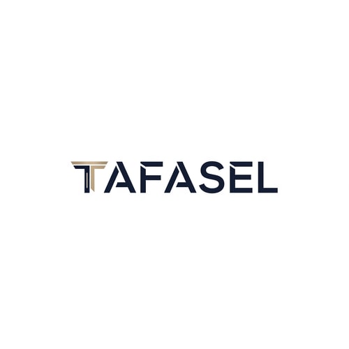 AI Design for Design a clean, minimalist, and futuristic wordmark logo for a general contracting company named “TAFASEL”.

Concept:
- The logo must be purely typographic using the word “TAFASEL” only (no icons or إضافات خارجية).
- Introduce a subtle, intelligent design twist on the first letter “T” to reflect engineering or construction (e.g., structural beam, modular joint, architectural alignment).
- The modification must be minimal, precise, and seamlessly integrated — not decorative or exaggerated.

Style:
- Modern, professional, and high-end corporate identity
- Minimalist with a futuristic touch
- Strong geometric construction and visual balance
- Clean lines, sharp edges, and precise spacing
- Reflects reliability, structure, and technical excellence

Typography:
- Custom geometric sans-serif style
- Slightly bold weight
- Balanced kerning and alignment
- Letters should feel engineered, not stylized

Colors:
- Use a refined, non-light color palette such as:
  - Deep navy
  - Graphite / charcoal black
  - Dark steel blue
- Optional: very subtle accent (e.g., muted metallic gold or deep cyan)
- Avoid bright, neon, or washed-out colors

Background:
- Pure white background only

Output:
- Centered composition
- Flat design (no mockups, no shadows, no textures, no gradients unless extremely subtle)
- Vector style appearance (sharp and scalable)
- High resolution

Mood:
- Confident, precise, and modern
- Slightly futuristic but still practical and grounded for a construction company
