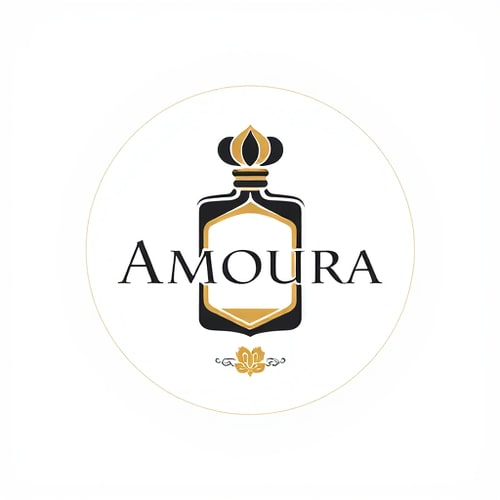 AI Design for i wan to create a perfume logo named amoura