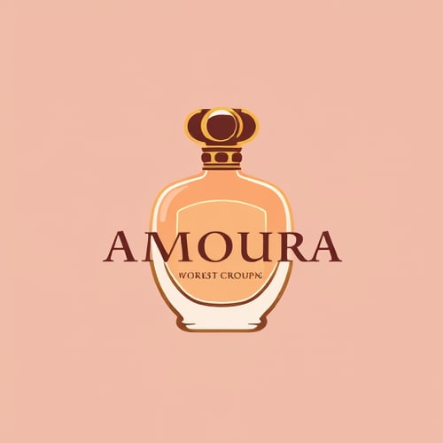 AI Design for i wan to create a perfume logo named amoura