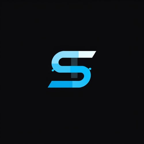 AI Design for Logo Design:Minimalist tech icon logo for a company called Syntech.Create a modern monogram icon that merges the letters S and T into a single cohesive symbol.The T is bold and geometric, centered, while the S wraps around it in a smooth, futuristic shape.Use negative space so the letters are clever but readable.Add subtle circuit-inspired details (small nodes or lines) integrated into the S shape — not overly detailed.Color palette: electric blue, white, and black.Designed to look perfect in dark mode (black background with blue and white icon).Flat vector style, no gradients, no shadows, no text outside the icon.Clean, scalable, professional, suitable for a tech / software / AI company.