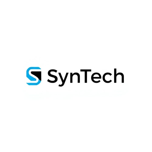 AI Design for Logo Design:Design a professional, minimalist, pixel-perfect technology logo for a brand named SynTech. The logo must be extremely precise, geometric, balanced, and technical, conveying modernity, intelligence, efficiency, and system-level thinking. The style must be futuristic, clean, flat, and suitable for IT, software, or technology branding.Canvas & Composition:Square canvas, minimum 1024x1024 pixelsSymbol should occupy roughly 40–50% of the width, wordmark 50–60%Perfect horizontal and vertical alignment; all elements must sit on the same baselineMargins: at least 20 pixels on all sidesLegible and sharp at small sizes (minimum 64x64 px)Symbol Design:Abstract geometric icon inspired by synchronization, networks, integration, and digital flowOptional subtle reference to the letters S or T using negative spaceUse precise angles: 30°, 45°, or 90° increments onlyLine stroke: 6–8 pixels on 500px scale; consistent throughoutCorners: sharp by default, rounded only if radius ≤ 4pxSymmetry where appropriate; asymmetry only for emphasisNegative space deliberate, no more than 30% of the symbolWordmark Typography:Text: SynTech, capital S and TGeometric sans-serif font, pixel-perfect renderingLetter spacing: +2 px on a 500px wide canvasStroke weight: match symbol line widthX should have sharper diagonals at exactly 45°Baseline aligned exactly with bottom of symbolColor Palette:Primary: black (#000000) and white (#FFFFFF)Optional accent: electric blue (#0077FF) or cyan (#00FFFF), applied sparingly (max 20% of logo)No gradients or shading unless linear and aligned perfectly along 0°, 45°, or 90°Scaling & Responsiveness:Must remain clear and legible at 64x64 px, 128x128 px, and 512x512 pxSymbol alone must be recognizable as a standalone iconProportions between symbol and wordmark must remain consistent when scalingFinal Instructions:All edges crisp, aligned pixel-perfectlyAvoid mascots, 3D effects, shadows, textures, clutter, or decorative elementsDesign must feel precise, professional, intelligent, premium, and timelessFuturistic and technical, not playful or trendy