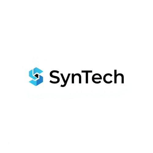 AI Design for Logo Design:Design a professional, minimalist, pixel-perfect technology logo for a brand named SynTech. The logo must be extremely precise, geometric, balanced, and technical, conveying modernity, intelligence, efficiency, and system-level thinking. The style must be futuristic, clean, flat, and suitable for IT, software, or technology branding.Canvas & Composition:Square canvas, minimum 1024x1024 pixelsSymbol should occupy roughly 40–50% of the width, wordmark 50–60%Perfect horizontal and vertical alignment; all elements must sit on the same baselineMargins: at least 20 pixels on all sidesLegible and sharp at small sizes (minimum 64x64 px)Symbol Design:Abstract geometric icon inspired by synchronization, networks, integration, and digital flowOptional subtle reference to the letters S or T using negative spaceUse precise angles: 30°, 45°, or 90° increments onlyLine stroke: 6–8 pixels on 500px scale; consistent throughoutCorners: sharp by default, rounded only if radius ≤ 4pxSymmetry where appropriate; asymmetry only for emphasisNegative space deliberate, no more than 30% of the symbolWordmark Typography:Text: SynTech, capital S and TGeometric sans-serif font, pixel-perfect renderingLetter spacing: +2 px on a 500px wide canvasStroke weight: match symbol line widthX should have sharper diagonals at exactly 45°Baseline aligned exactly with bottom of symbolColor Palette:Primary: black (#000000) and white (#FFFFFF)Optional accent: electric blue (#0077FF) or cyan (#00FFFF), applied sparingly (max 20% of logo)No gradients or shading unless linear and aligned perfectly along 0°, 45°, or 90°Scaling & Responsiveness:Must remain clear and legible at 64x64 px, 128x128 px, and 512x512 pxSymbol alone must be recognizable as a standalone iconProportions between symbol and wordmark must remain consistent when scalingFinal Instructions:All edges crisp, aligned pixel-perfectlyAvoid mascots, 3D effects, shadows, textures, clutter, or decorative elementsDesign must feel precise, professional, intelligent, premium, and timelessFuturistic and technical, not playful or trendy