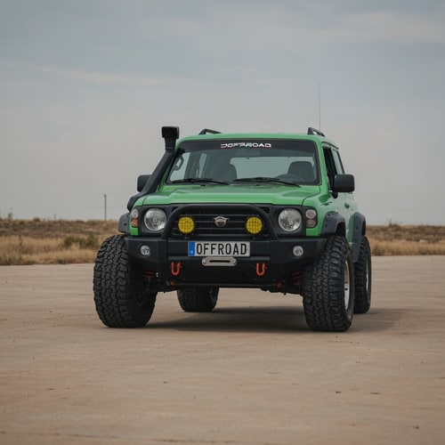 AI Design for یک لوگو طراحی کن برای یک گاراژ ماشین که برای تویونینگ کردن ماشین ها است می خواهم میخواهم لوگو تصویری و تلفیقی باشد مینیمال و خطی و ساده طراحی شود نام آن doctor.offroad.garage است می توانی از حروف برای طراحی این لوگو با المانهای جیپ استفاده کنی رنگ لوگو متناسب با این نوع کار باشد طوری طراحی شود که نشاندهنده توینیگ ماشین های آفرودی باشد کلمه OFFROAD به شکل یک چراغ های جیپ در آید منوگرام طراحی کن