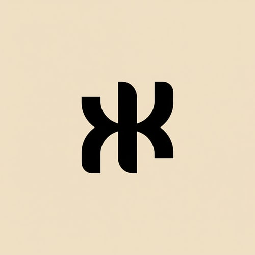 AI Design for Minimalist logo design for a modern creative studio,
abstract geometric symbol built from simple rounded shapes,
bold and confident mark, strong silhouette,
inspired by contemporary brand studios and art direction,
monochrome logo, black symbol on warm beige background,
clean vector style, flat design, no gradients,
balanced proportions, optical harmony,
logo should feel timeless, professional, and premium,
Swiss graphic design influence,
high contrast, scalable for web, print, and apparel,
no text, symbol only,
centered composition on neutral background