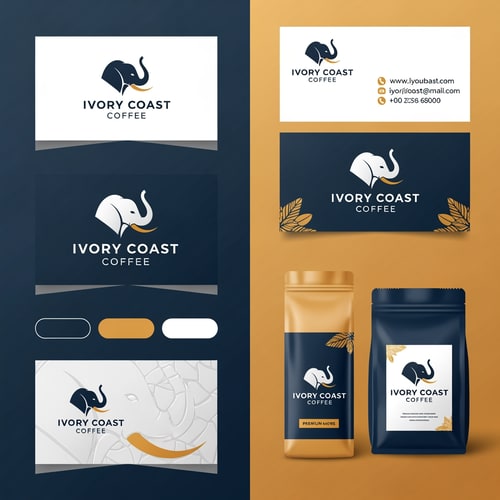 AI Design for I want to see this elephant logo developed into a more complete branding based on the attached examples" -- and you add the logo in the prompt bar or automatino workflow