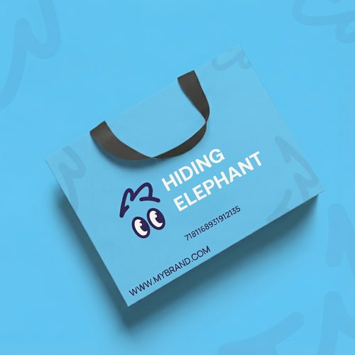 AI Design for сделай мокап синим как второе фото