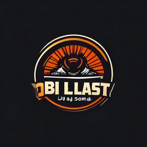 AI Design for give me logo for dj company and company name is The Blast DJ & Sound