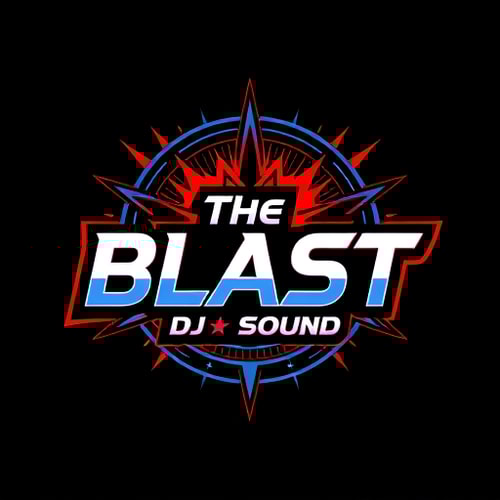 AI Design for give me logo for dj company and company name is The Blast DJ & Sound