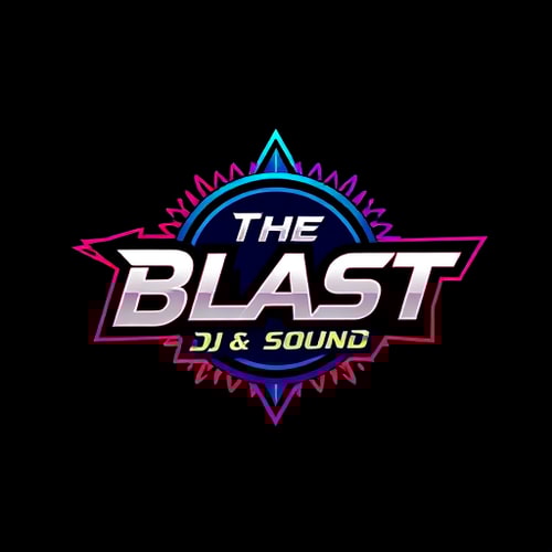 AI Design for give me logo for dj company and company name is The Blast DJ & Sound