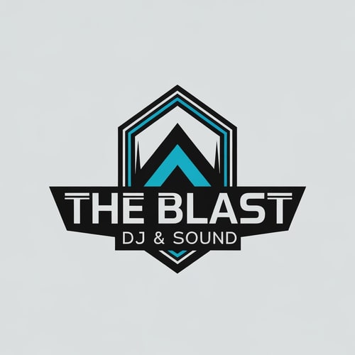 AI Design for give me logo for dj company and company name is The Blast DJ & Sound