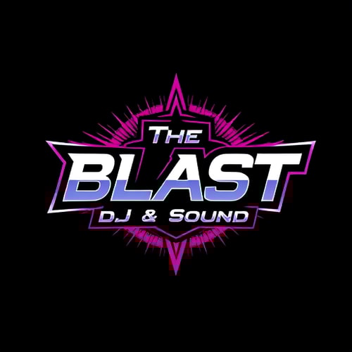 AI Design for give me logo for dj company and company name is The Blast DJ & Sound