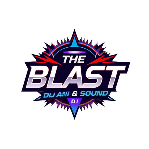 AI Design for give me logo for dj company and company name is The Blast DJ & Sound