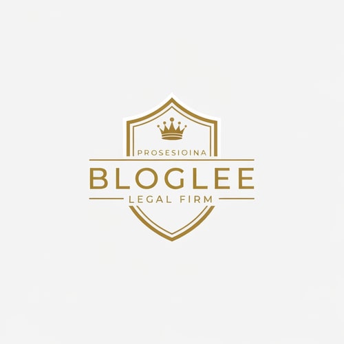 AI Design for i need a logo for my legal firm blog page which is must a professioinal and royal look with a white and gold mix of color and with out name stamp on the logo. my page name is bloglle