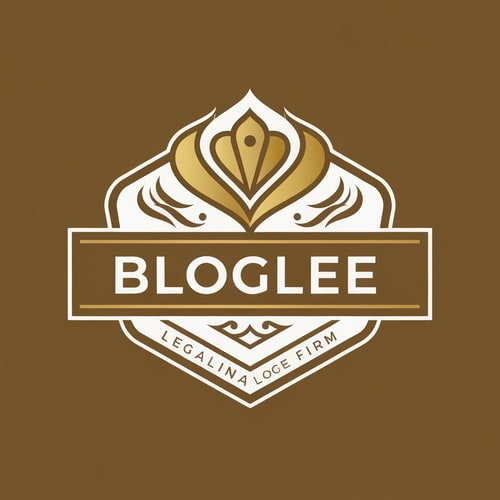 AI Design for i need a logo for my legal firm blog page which is must a professioinal and royal look with a white and gold mix of color and with out name stamp on the logo. my page name is bloglle