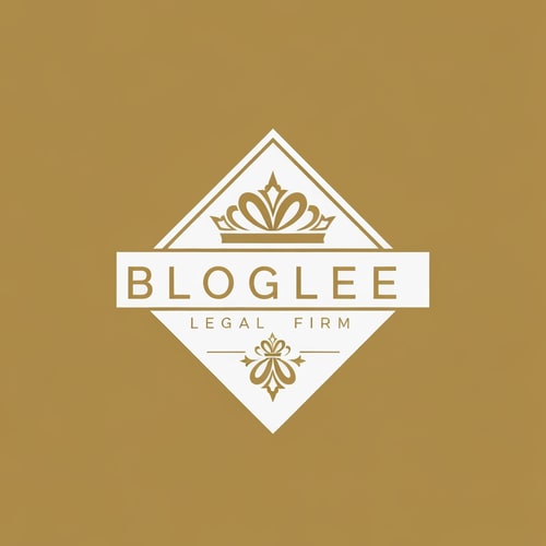 AI Design for i need a logo for my legal firm blog page which is must a professioinal and royal look with a white and gold mix of color and with out name stamp on the logo. my page name is bloglle