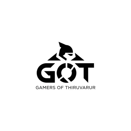 AI Design for Design a clean and minimal esports logo mark for “GOT – Gamers of Thiruvarur”.
Create a bold abstract symbol using sharp geometric shapes and strong negative space.
Modern gaming logo, flat vector style, no shadows or gradients.
High readability at small sizes, white background.