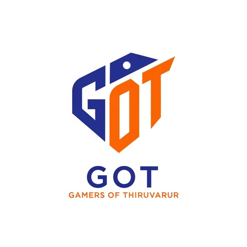 AI Design for Design a clean and minimal esports logo mark for “GOT – Gamers of Thiruvarur”.
Create a bold abstract symbol using sharp geometric shapes and strong negative space.
Modern gaming logo, flat vector style, no shadows or gradients.
High readability at small sizes, white background.