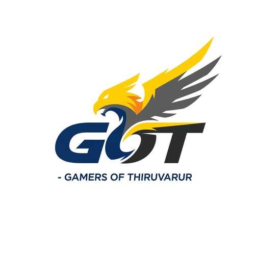 AI Design for Create an abstract esports logo for “GOT – Gamers of Thiruvarur” using a monogram style.
The letters G O T should subtly form a fierce energy symbol or mythical creature shape. Greek Mythology symbols
Modern, aggressive, sharp vector design inspired by professional esports teams.
Flat colors, high contrast, minimalistic, white background.