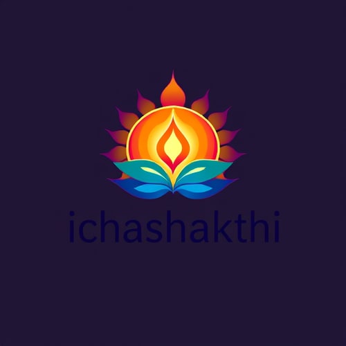 AI Design for generate a logo for ichashakthi a concept of spirituality