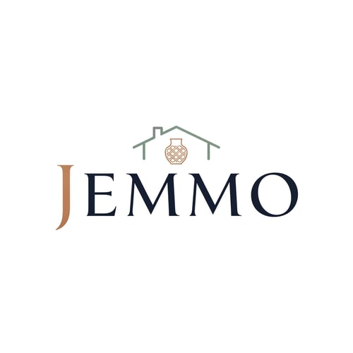 AI Design for make a logo for a home decor company called jemmo