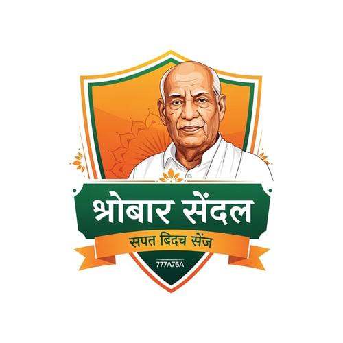 AI Design for Create a premium vector logo inspired by Indian heritage for "सरदार रथयात्रा".
The logo should have a royal shield-style shape similar to traditional Indian emblem designs.
Main focus: a realistic illustrated portrait of Sardar Vallabhbhai Patel on the right side, same style as reference (dignified, detailed vector illustration, warm lighting, respectful look).
Color palette strictly:
Primary color: #ff9c53
Secondary color: #77a76a
Use gradients and golden highlights to make it premium.
Important elements:
- Keep the exact Hindi text: "सरदार रथयात्रा"
- Tagline below in ribbon banner: "सरदार आपके द्वार"
- Remove the chariot (rath) completely
- Maintain similar composition and layout as the reference logo
- Clean vector lines, high-end branding style
- Balanced typography with bold Hindi lettering
- Minimal but elegant decorative Indian motifs
- White or light neutral background
Style:
modern + traditional Indian fusion logo, vector, print-ready, ultra high resolution, professional branding, Adobe Illustrator style.
flat vector logo, brand identity, symmetrical composition, minimal shadows, crisp edges, 4k, print ready
