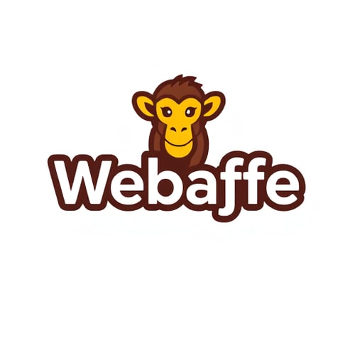 AI Design for make a Webaffe typography logo Webaffe” means “Web + Monkey”
• Webaffe is an international big player web agency. :