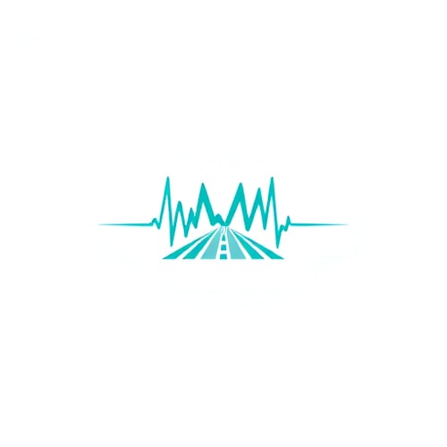 AI Design for Concept: The letter M is formed from a heartbeat (ECG) line that smoothly transitions into a runway strip or airplane trail.
Symbolism: Health journey + travel path.
Style: Minimal flat or line-art.
Color idea: Teal (#008080), Blue (#007BFF), White background.
Mood: Smart, caring, professional.