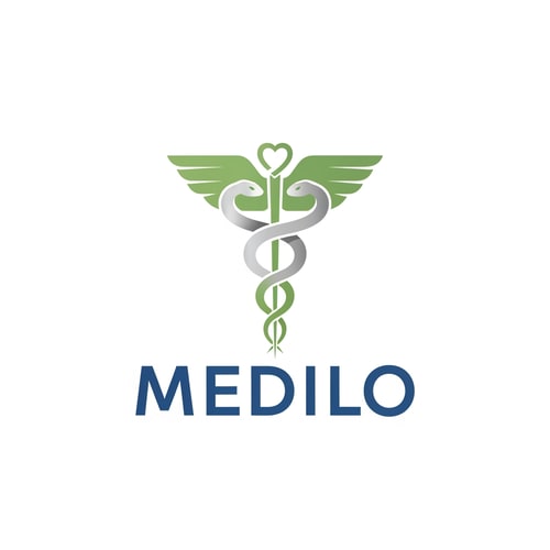AI Design for create logo for medical perpose name is medilo