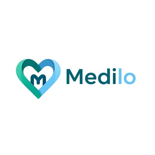 AI Design for create logo for my app name is medilo
